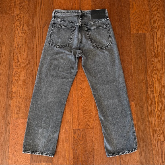 Rag and Bone Maya High Rise Straight Faded Black size 26 - Picture 4 of 11